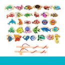 Pescária magnética - brinquedo de pescaria para crianças